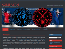 Tablet Screenshot of kombatanspain.com